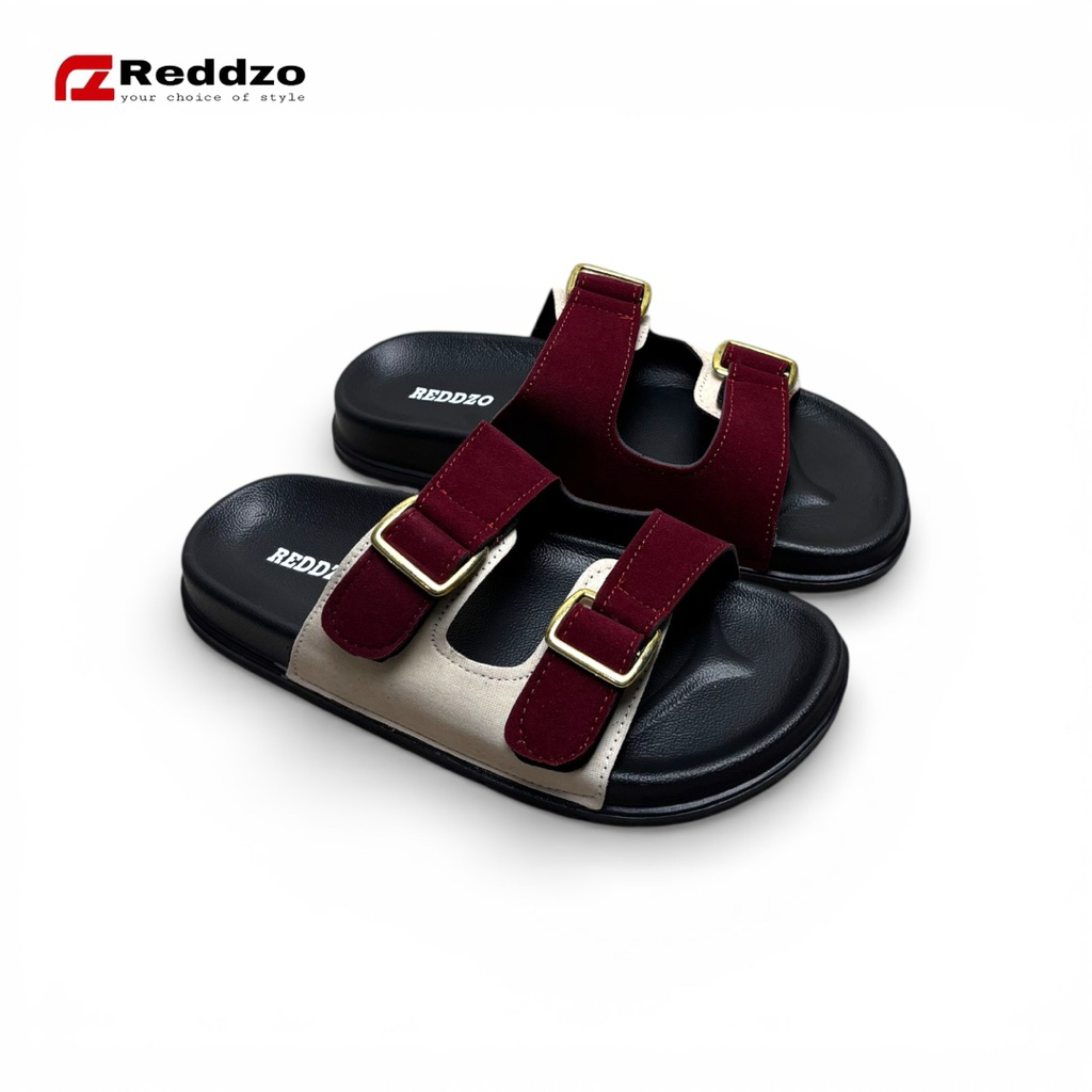 Reddzo Sandal Wanita Kekinian 2026 Style Korea Flat 2 cm Sendal Platrom Wanita Aruna