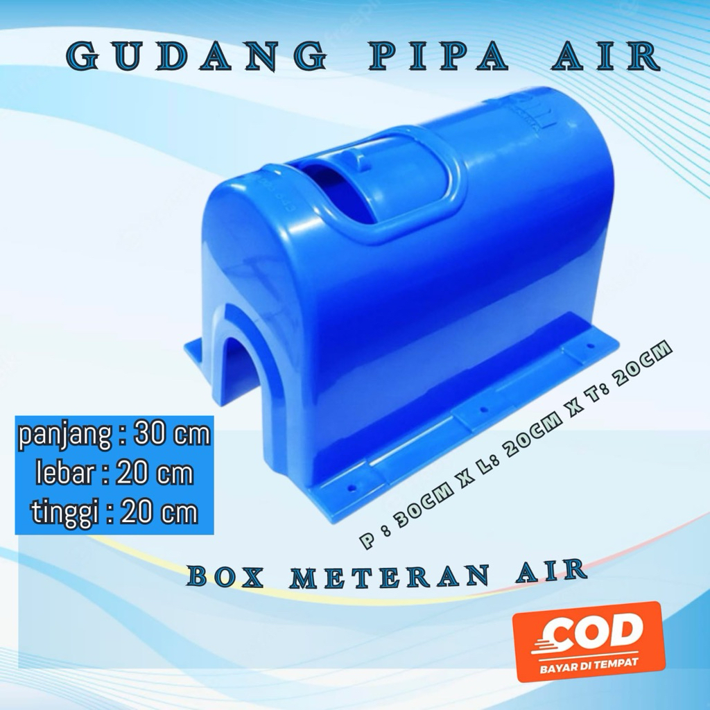 Box meteran air atau tutup meteran air pdam warna biru penutup water meter