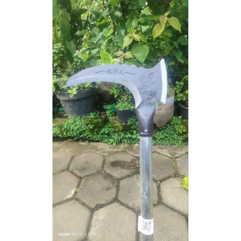 Alat Sabit kapak pemangkas dahan ranting praktis tajam baja karbon asli