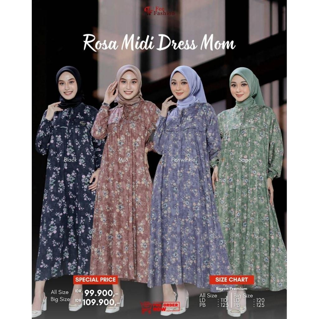 Rosa Midi Dress/Fee Fashion/Midi Dress