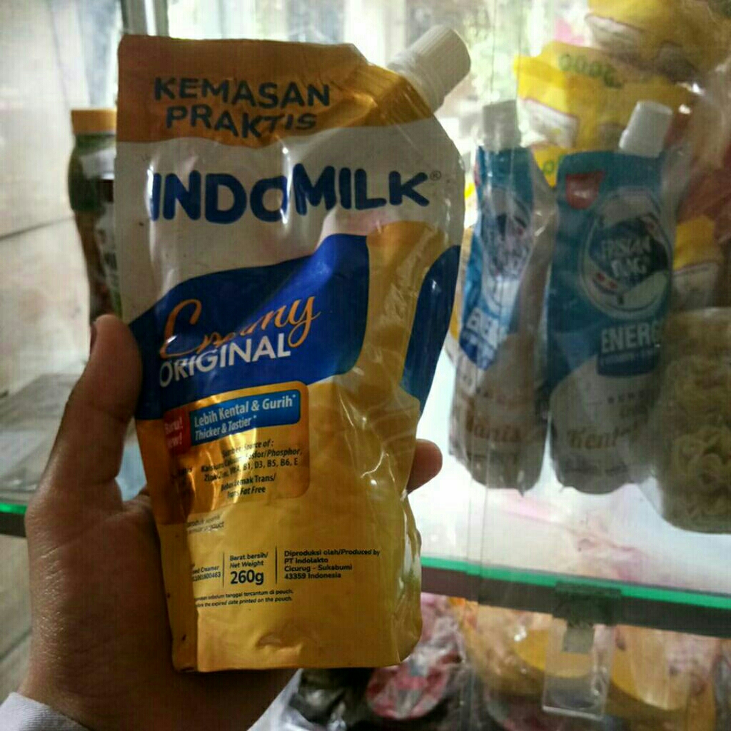 Susu Kental Manis Indomilk Pouch Putih Vanila 260 Gram