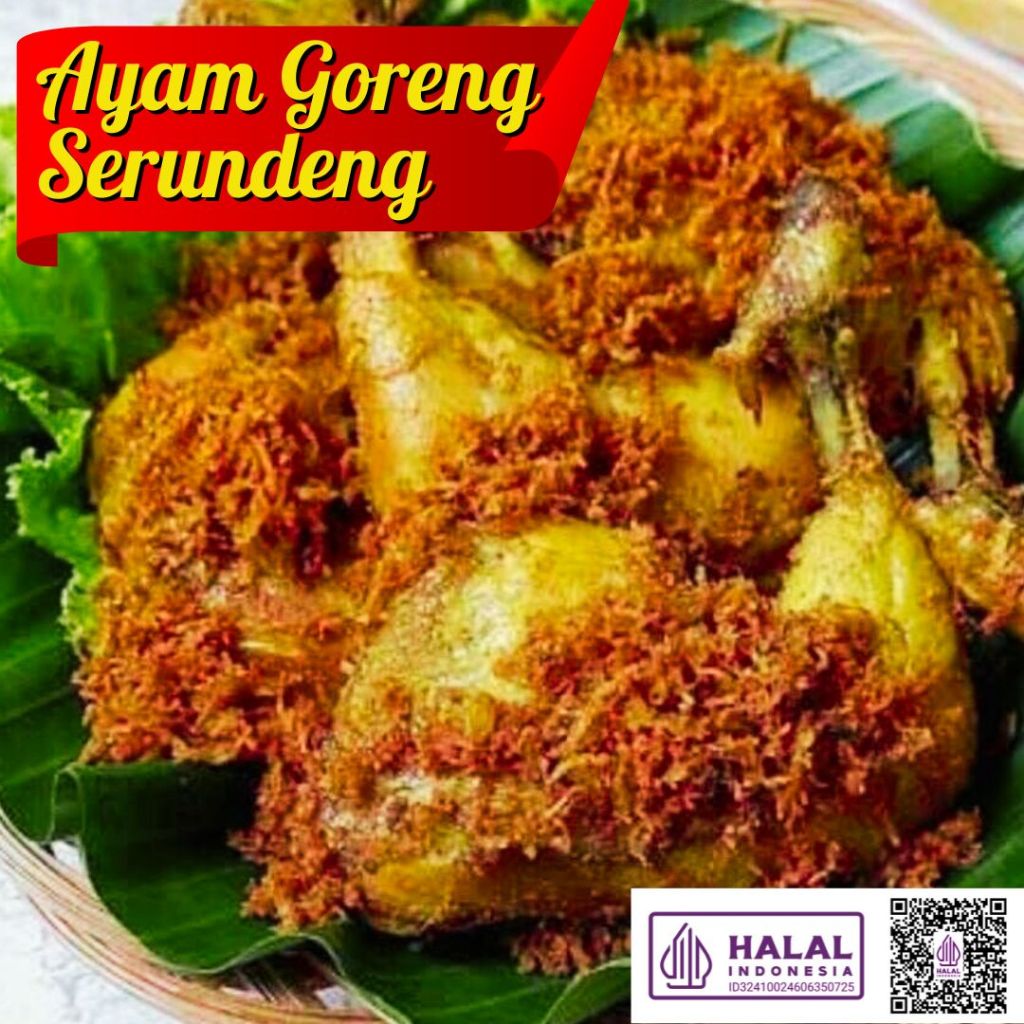 1 Ekor Ayam Goreng Serundeng Sambal Lamongan/ Ayam Serundeng/ Serundeng Lengkuas/ Ayam Goreng Matang