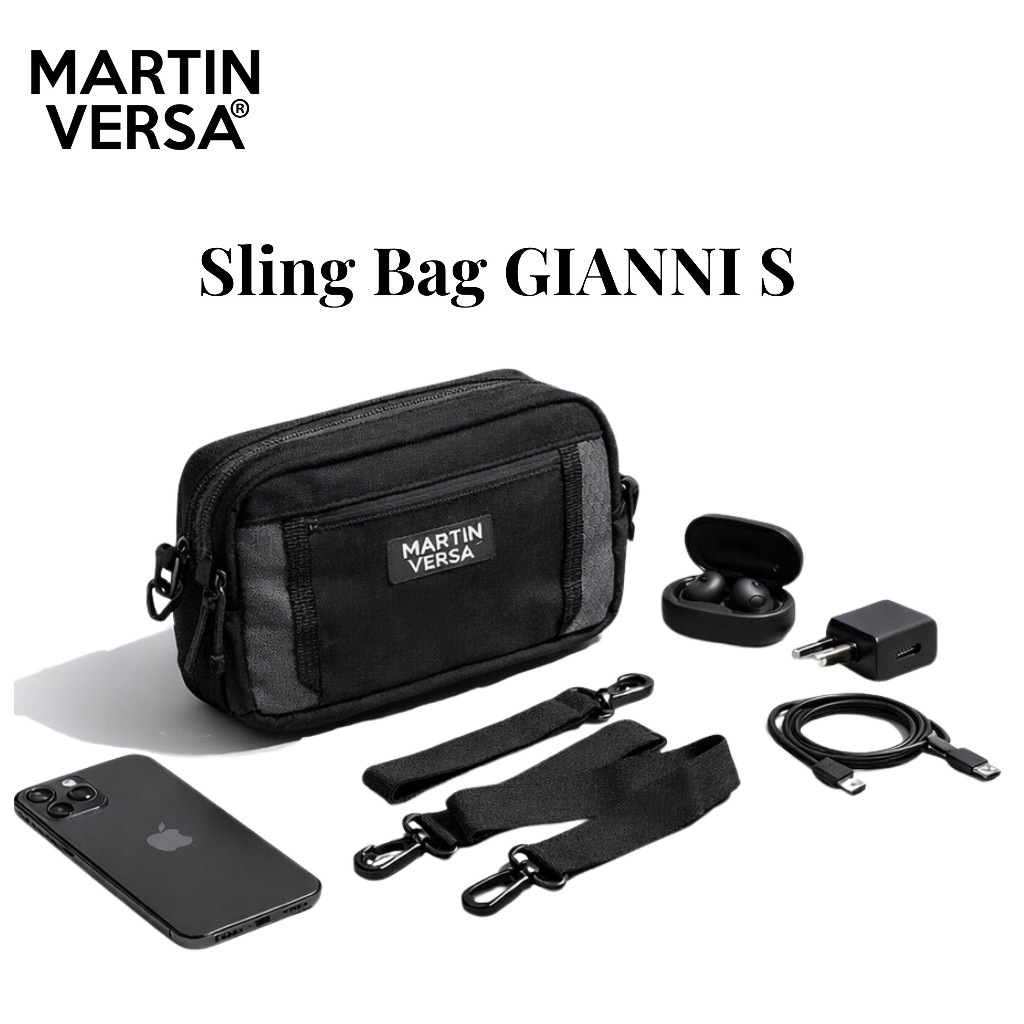 MARTIN VERSA Tas Gianni S Tas Selempang Pria Slingbag
