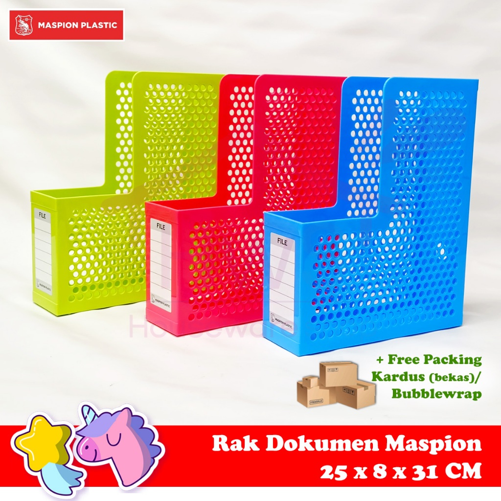 Maspion Rak Dokumen Fils Sys Bahan Plastik Tebal dan Kuat/Box File Kantor Dokumen Maspion
