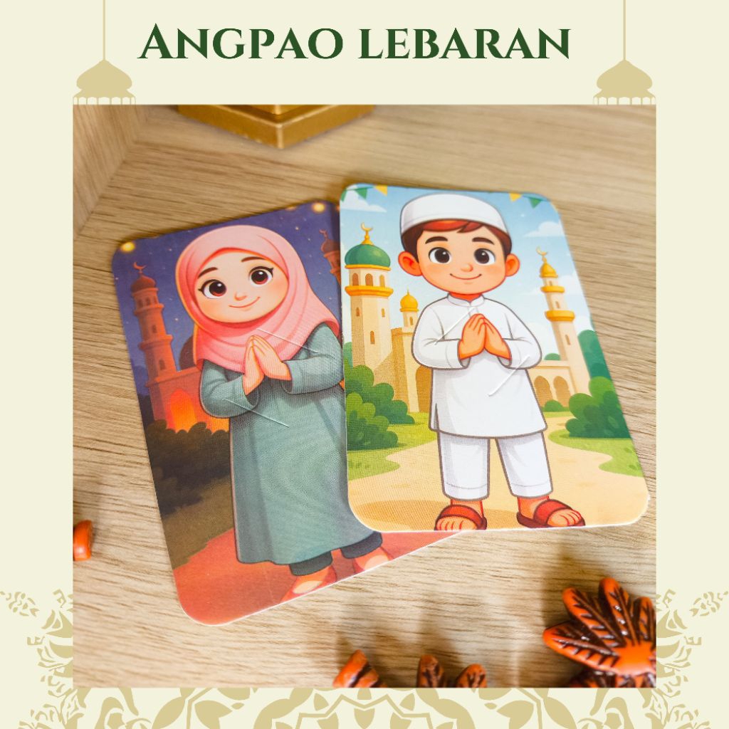 (20Pcs) Angpao Lebaran Hijab / Amplop Lebaran / Wadah Uang / Printilan Ramadhan/ Aksesoris Ramadhan 