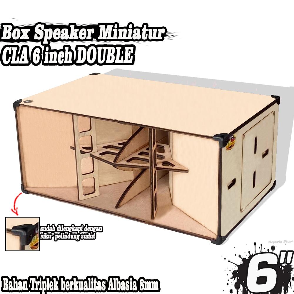 Box Speaker Miniatur CLA 6 Inch Double Albasia
