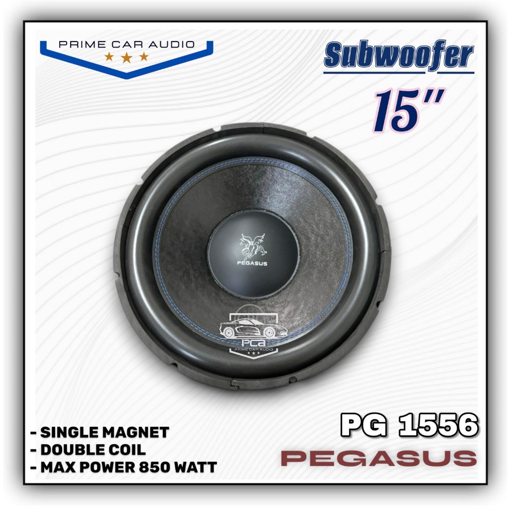 Subwoofer 15inch Pegasus PG-1556 Double Coil Pegasus 15'' PG-1556 Speaker Mobil Audio Car MURAH