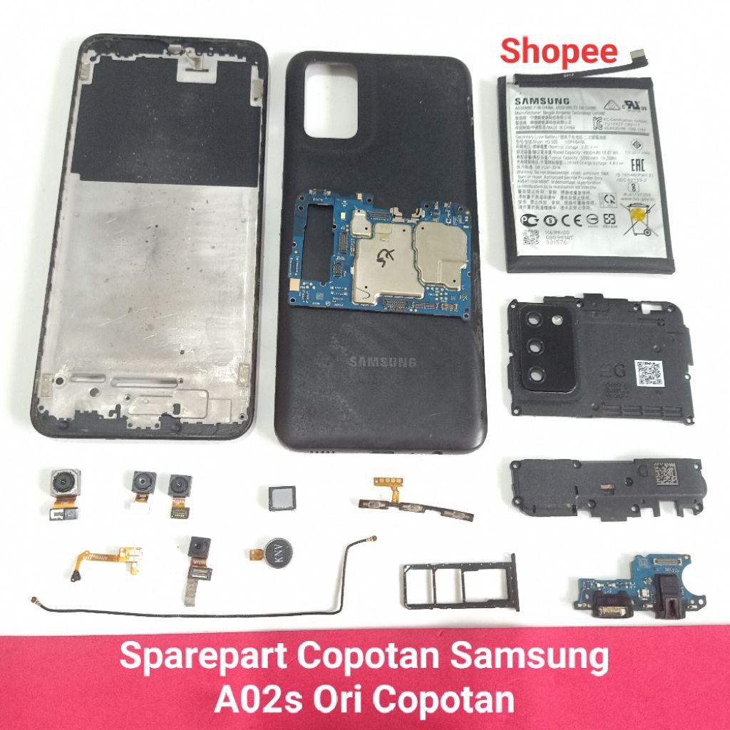Sparepart Copotan Samsung A02s / A025f Second Original Copotan  Buzzer Loudspeaker  kabel siyal  PCB