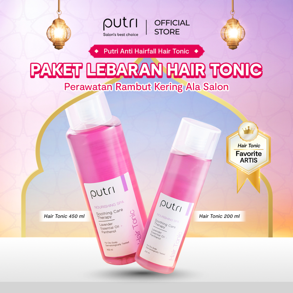 Putri Noursihing Spa Hair Tonic 200ml & 450ml | Wangi Tahan Lama | Tonic Rambut Badai | Hair Tonic L