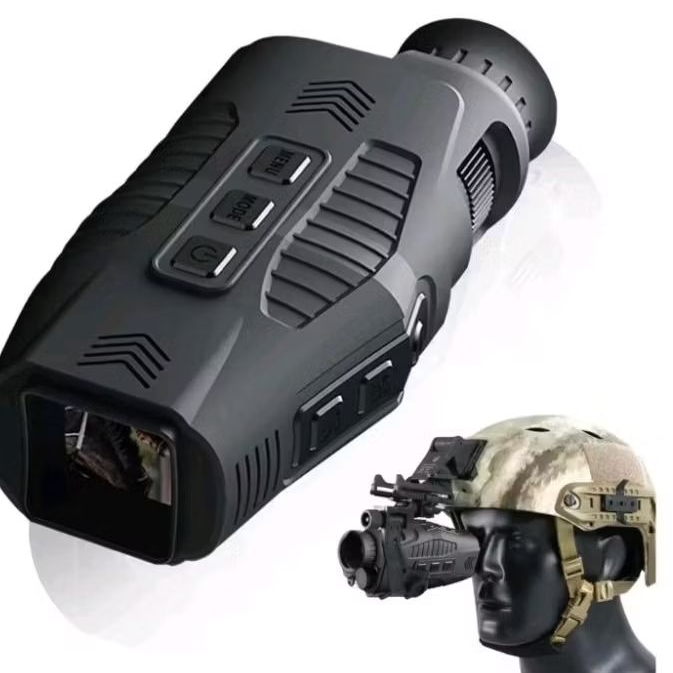 Teropong Digital Malam Hari Laser Pointer Berwarna Merah Teropong Monokular Outdoor Night Vision 10x