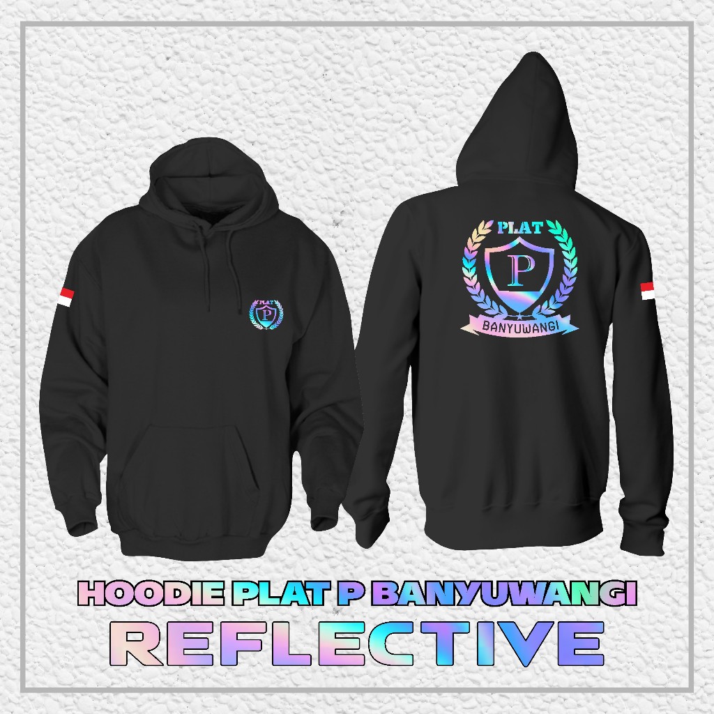 Hoodie Jaket PLAT P BANYUWANGI REFLEKTIF