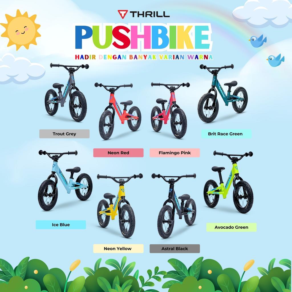 THRILL PUSH BIKE ONE BALANCE BIKE SEPEDA KESEIMBANGAN ANAK BELAJAR BERSEPDA