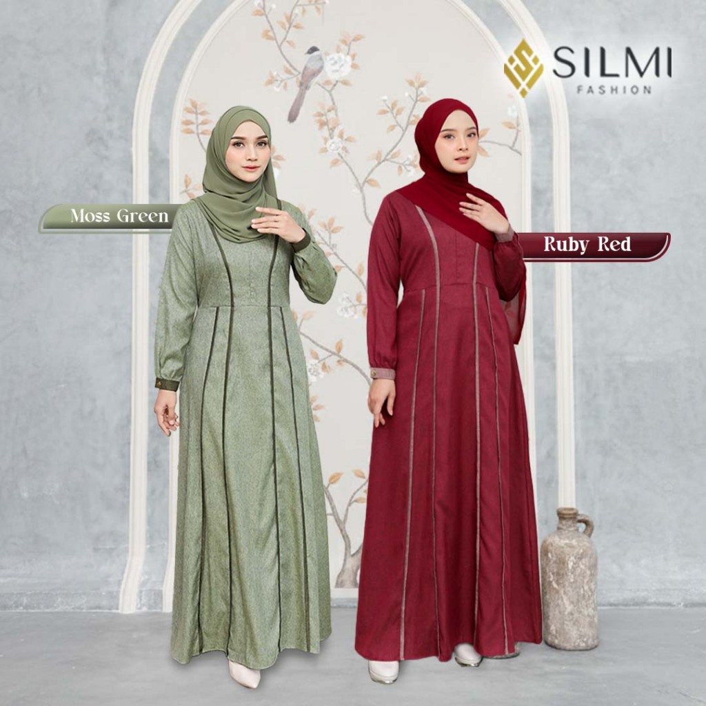 Puspita Dress - Gamis Kondangan Remaja - Gamis Polos Premium