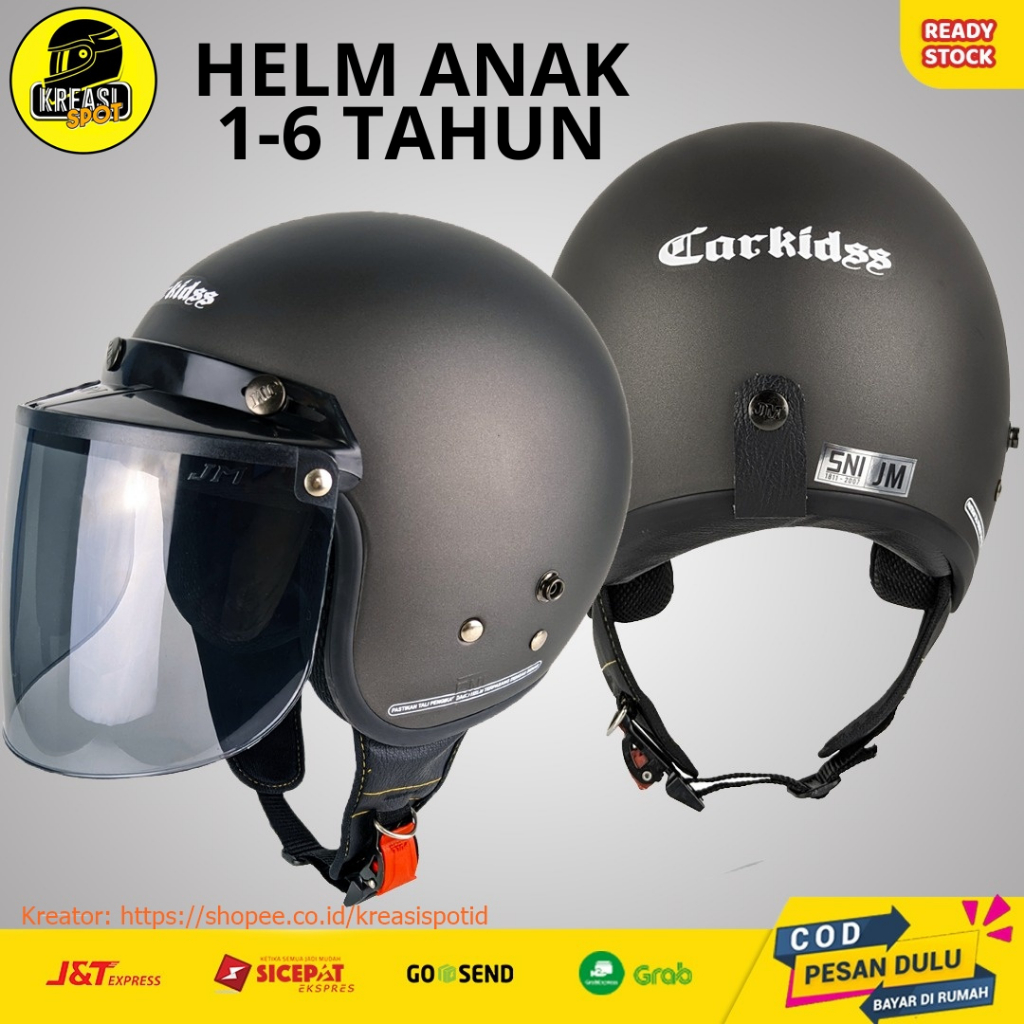 Helm Bogo Anak Laki Laki Perempuan 2-5 Tahun SNI