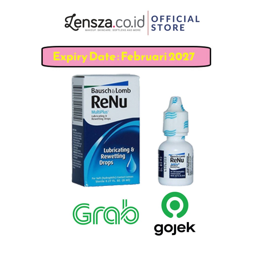 Lensza | Renu Lubricating & Rewetting Drops 8ml by Bausch and Lomb | Tetes Mata Renu by Bausch + Lom