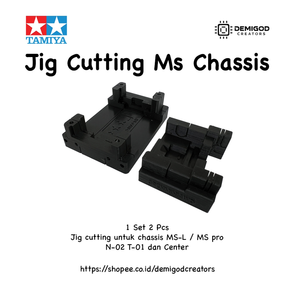 Original Design Cutting Jig MS Chassis Suspension STO NT MS-L MS Pro N-02 T-01 Tamiya - Hitam