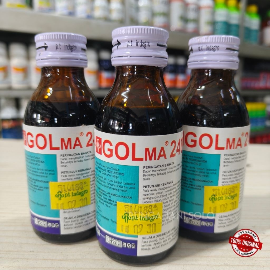 Golma 240 EC - 100ml Herbisida PraTumbuh Untuk Biji Rumput agar tidak Tumbuh