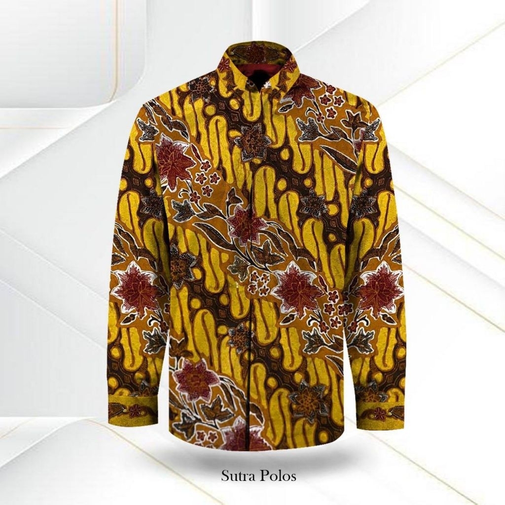 Bahan Batik Tulis Pola Kemeja Sutra ATBM Premium