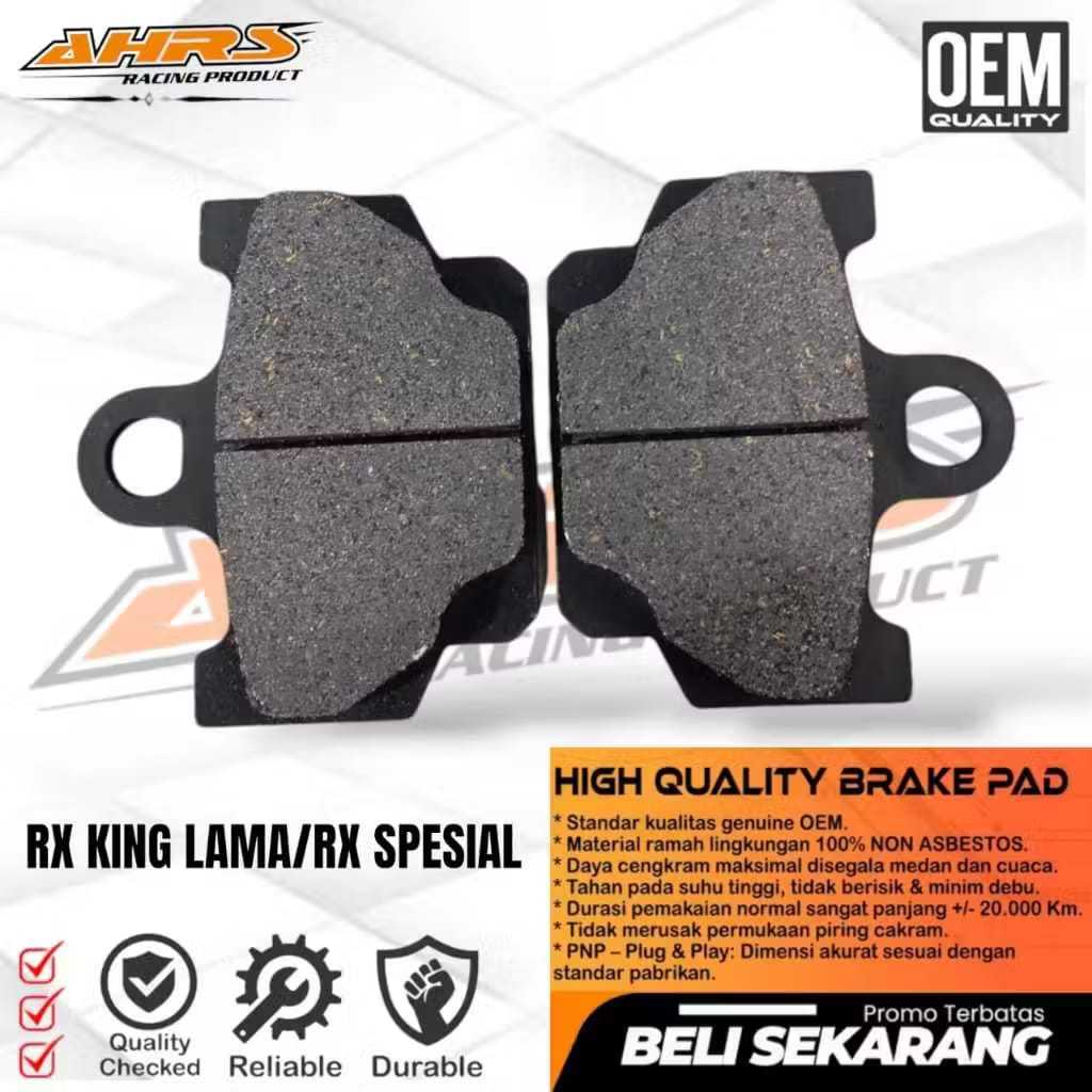 KAMPAS REM CAKRAM DEPAN RX KING OLD RX SPESIAL SATU SET AHRS RACING ORIGINAL HNV55