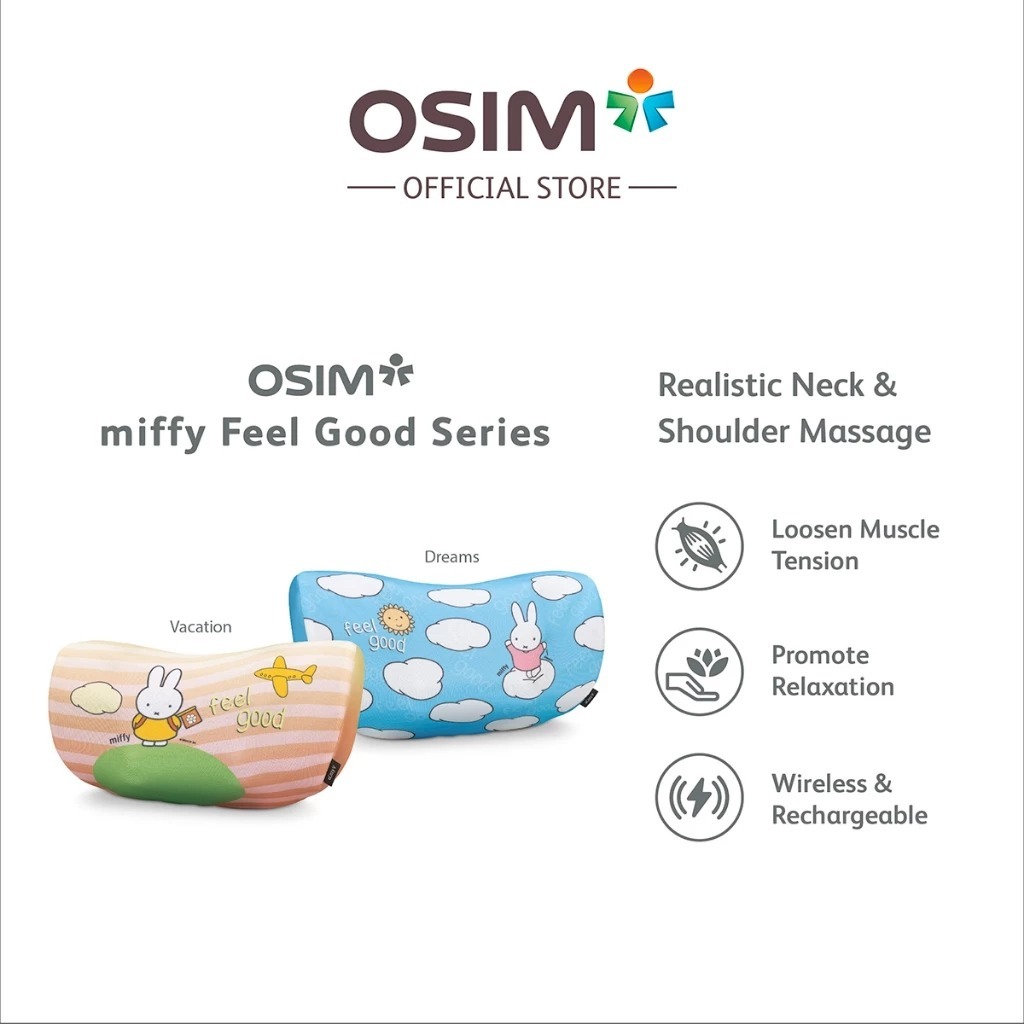 OSIM uCozy V Neck & Shoulder Massager + Miffy (Feels Good Series) Cover