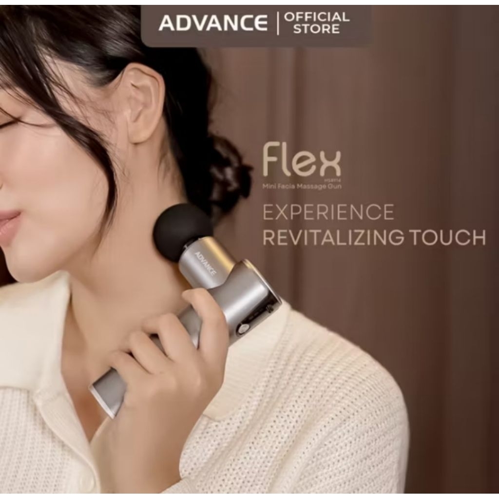 ADVANCE - FLEX Massage Gun (HS8914) alat pijat getar elektrik mini/pijit leher punggung pinggang