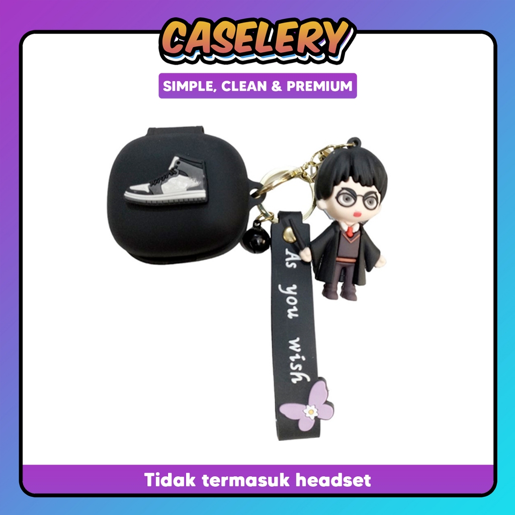 [R50i] Case Karakter Soundcore R50i Anker Jordan Hitam Premium Quality Soft Silicon