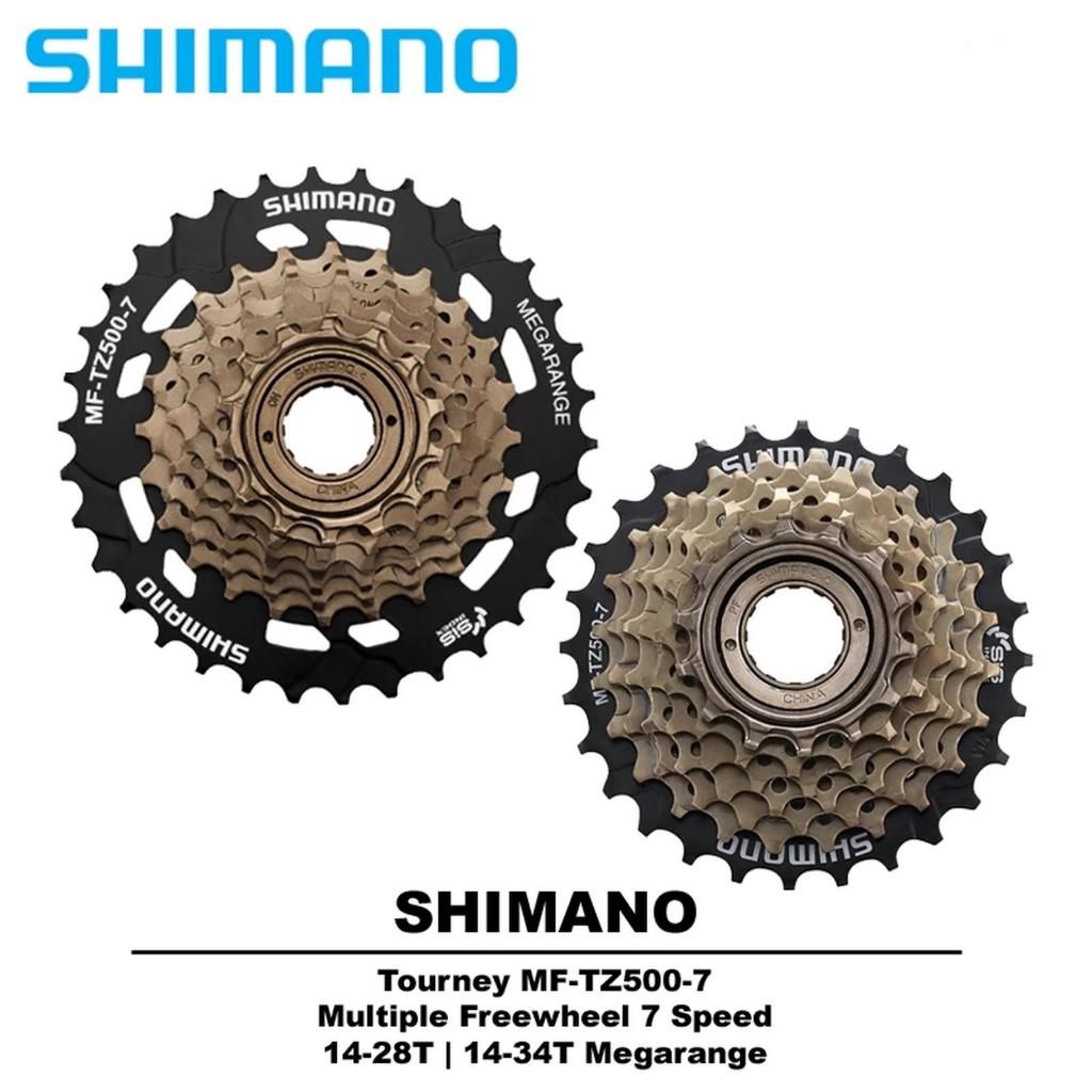 Sprocket Gear Gir Freewheel Shimano 7 Speed TZ500 Megarange Ulir Drat
