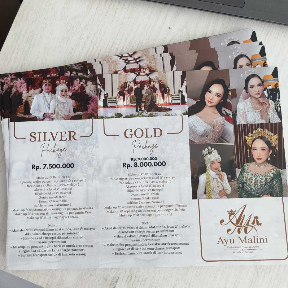 CETAK BROSUR ART PAPER A4 1 SISI / 2 SISI | CETAK FLYER A4