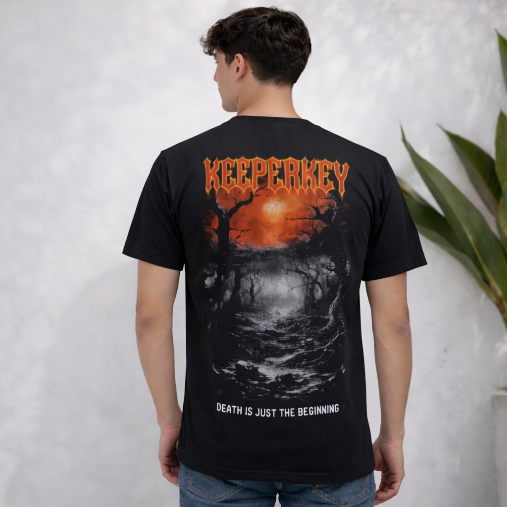 Kaos pria keeperkey Orange / kaos distro pria / kaos pria kmurah