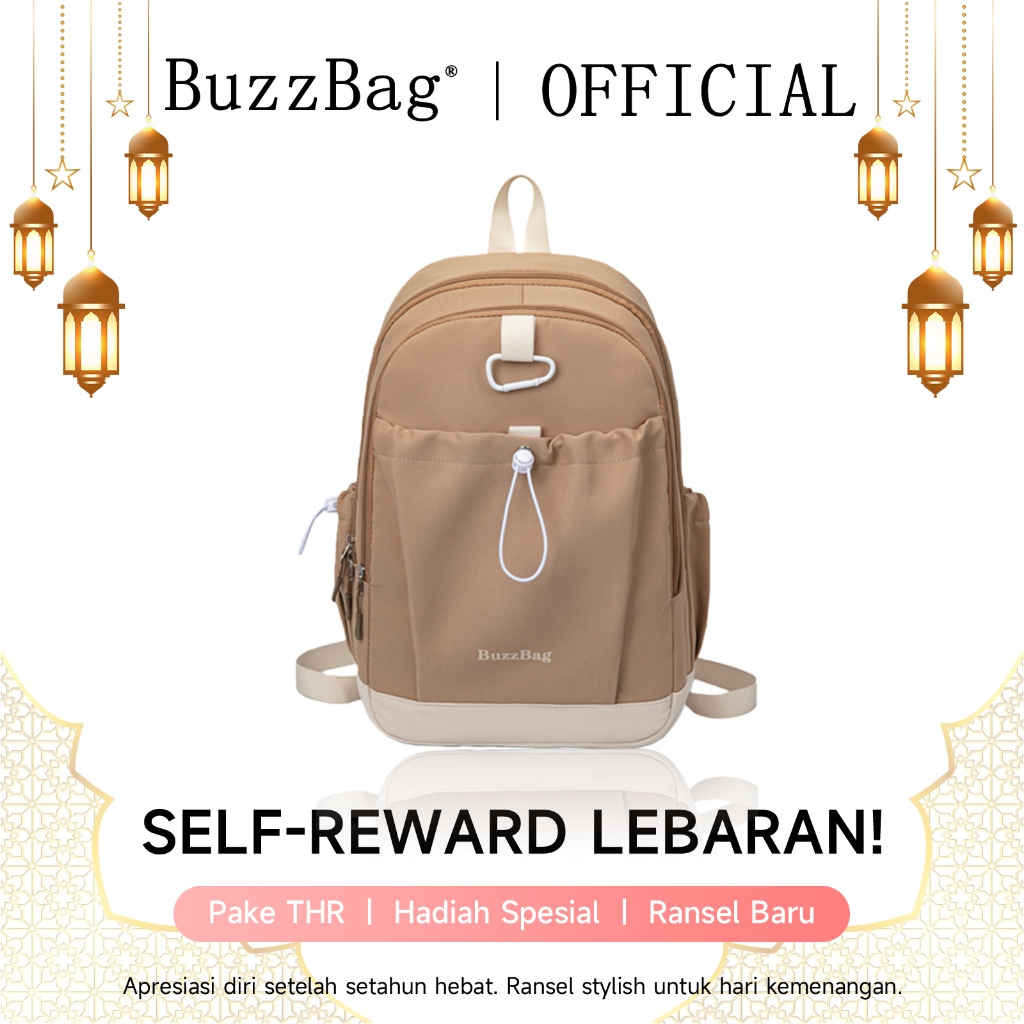 BuzzBag - Tas Ransel Sekolah Korea Style tas sekolah tas kampus wanita ransel tas kampus wanita rans