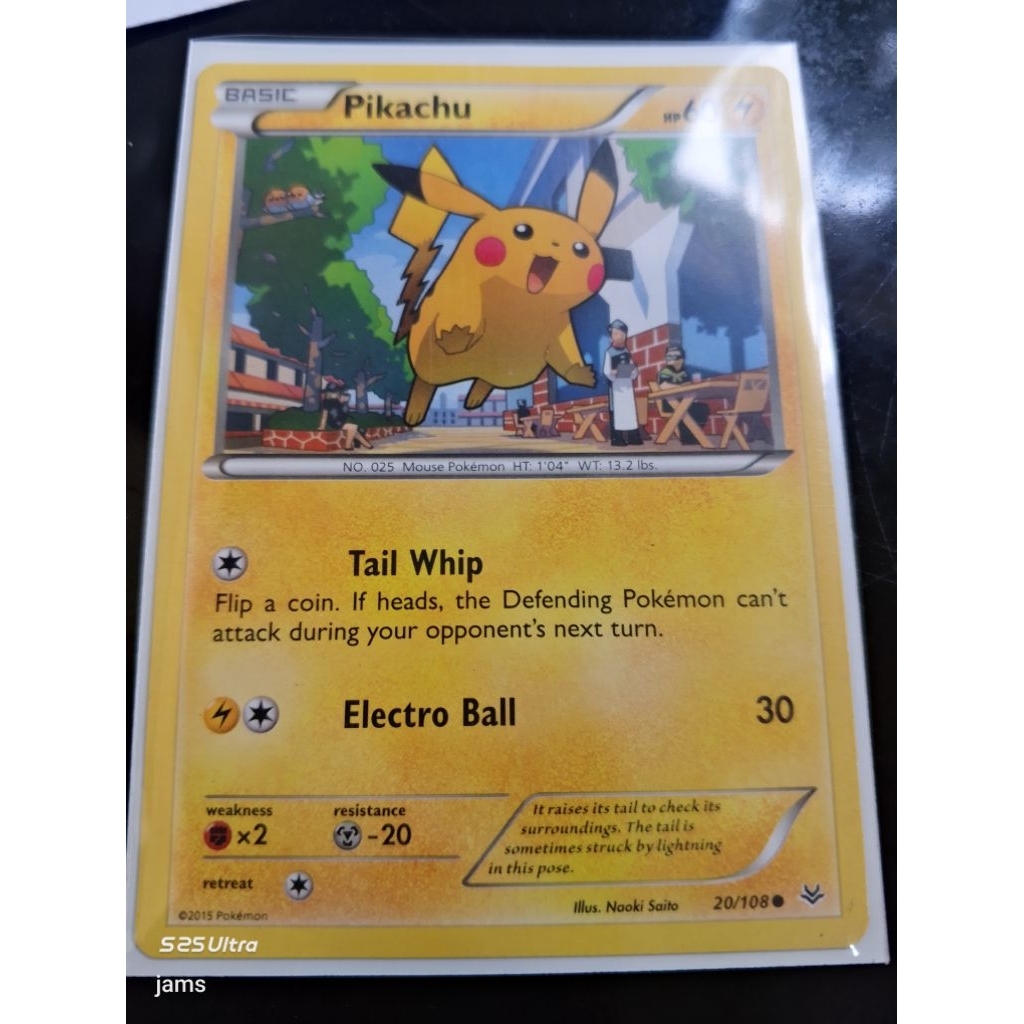Pokemon Pikachu roaring skies non holo
