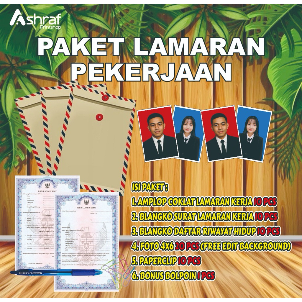 Paket Lamaran kerja lengkap & murah