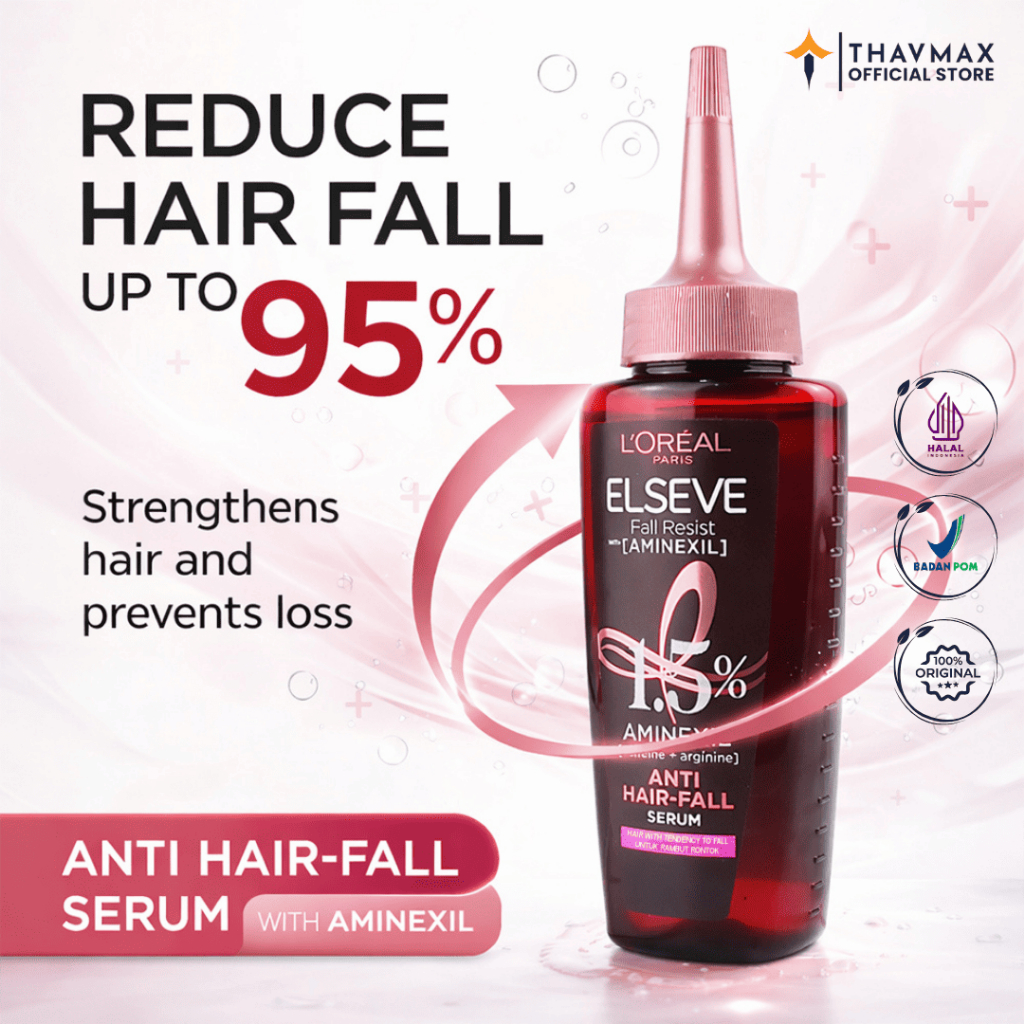 Loreal Elseve Fall Resist Aminexil Serum 102ML Perawatan rambut membantu mengurangi rambut rontok ak