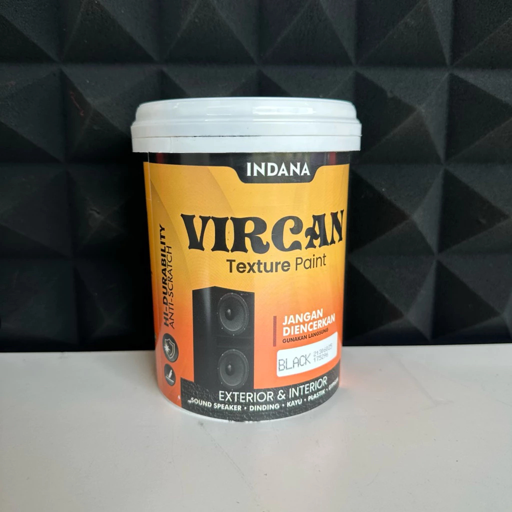 Cat Texture Box Speaker Caldera & Vircan Warna Hitam 100% Original Berat 1,5kg