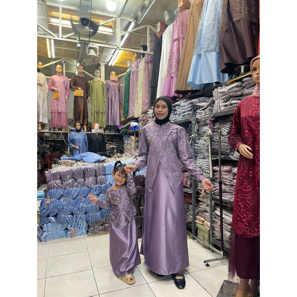 Dress anak janggan / gamis anak / gamis brokat anak / Janggan anak / baju anak lengkap ukuran / ada 
