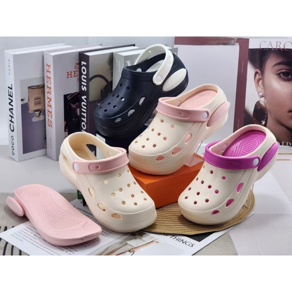 Sandal Baim Wanita Terbaru Sandal Kodok Lucu Sepatu Wedges Karet  Sandal