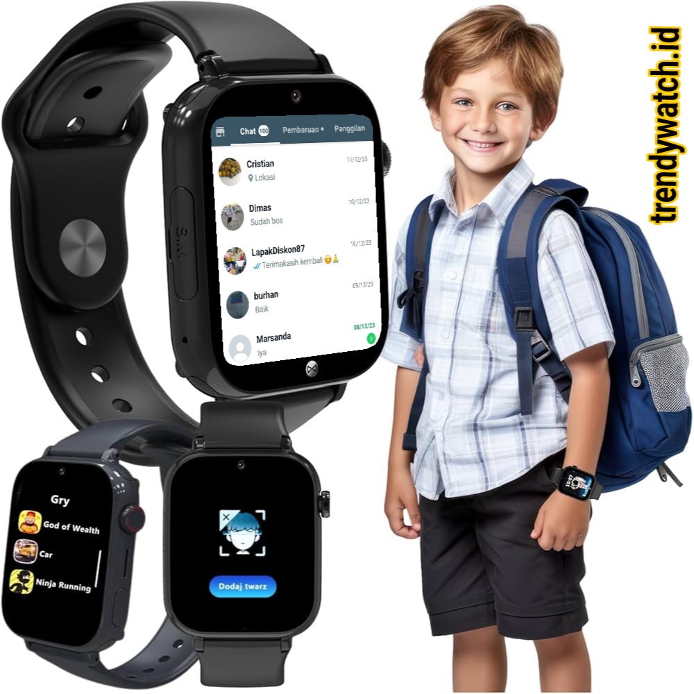 Jam Tangan Pintar Anak Pria Wanita Dewasa Smartwatch Terbaru Olahraga Sensor Detak Jantung Monitor K