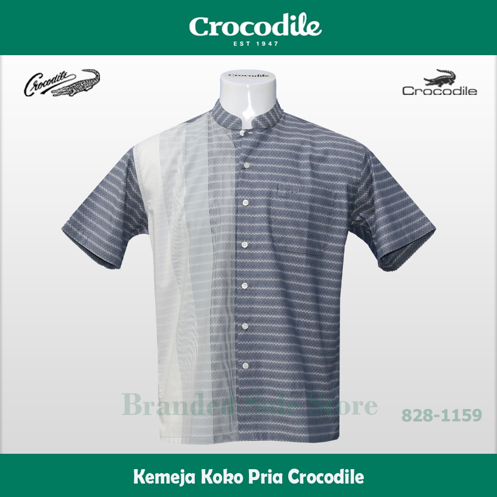 Baju Koko Crocodile / Kemeja Muslim Pria Modern Lengan Pendek Crocodile 828-1159-02