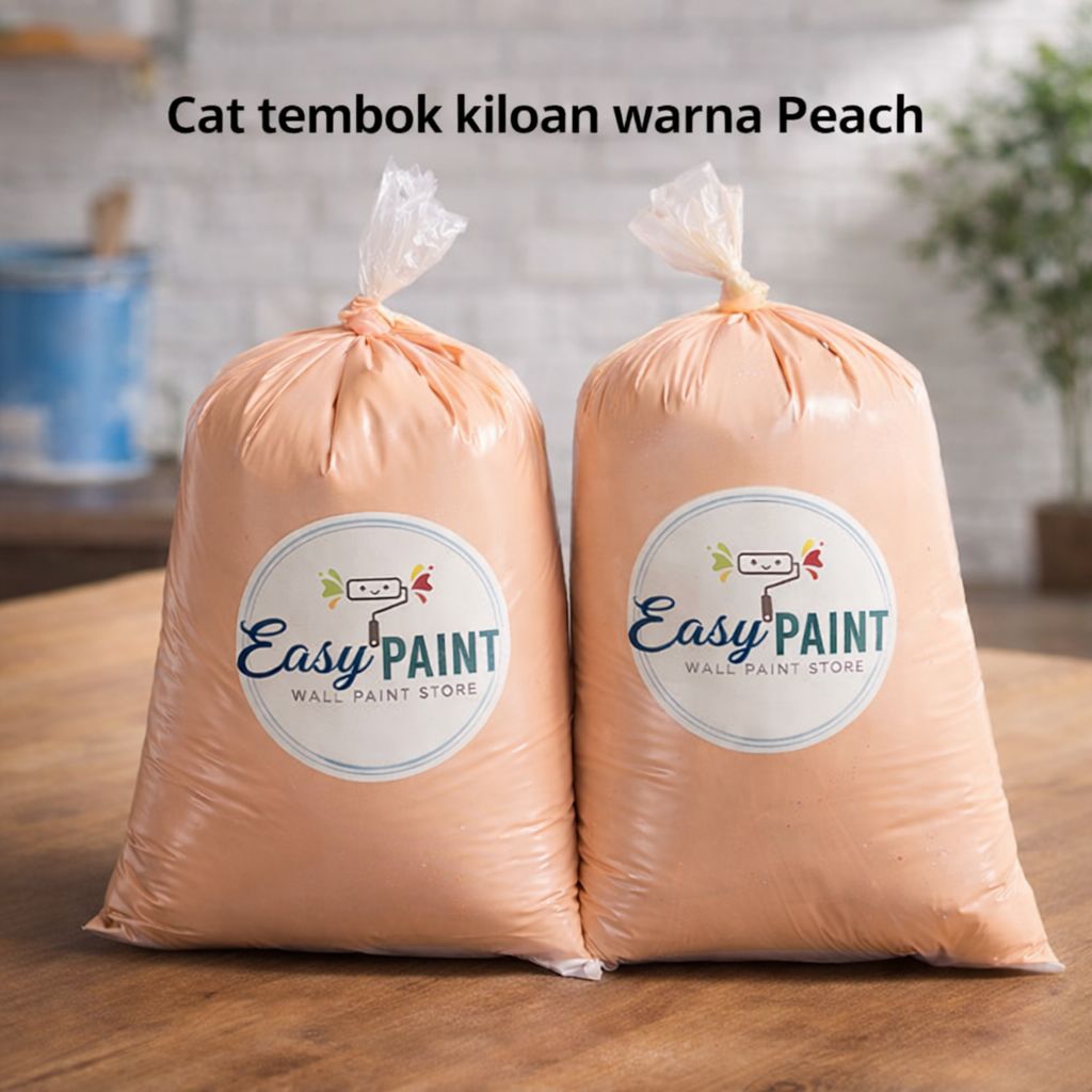 Cat tembok kiloan warna peach Cat kiloan Cat 1kg warna peach kualitas super cat kiloan tembok