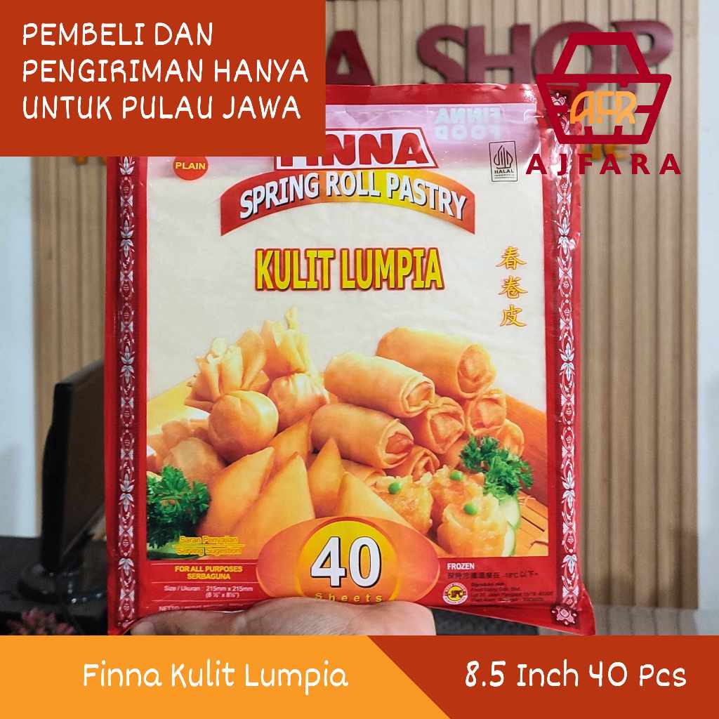 Finna Kulit Lumpia Frozen Premium 8.5 Inch Isi 40 Lembar / 5 Inch Isi 50 Lembar [HANYA UNTUK PEMBELI
