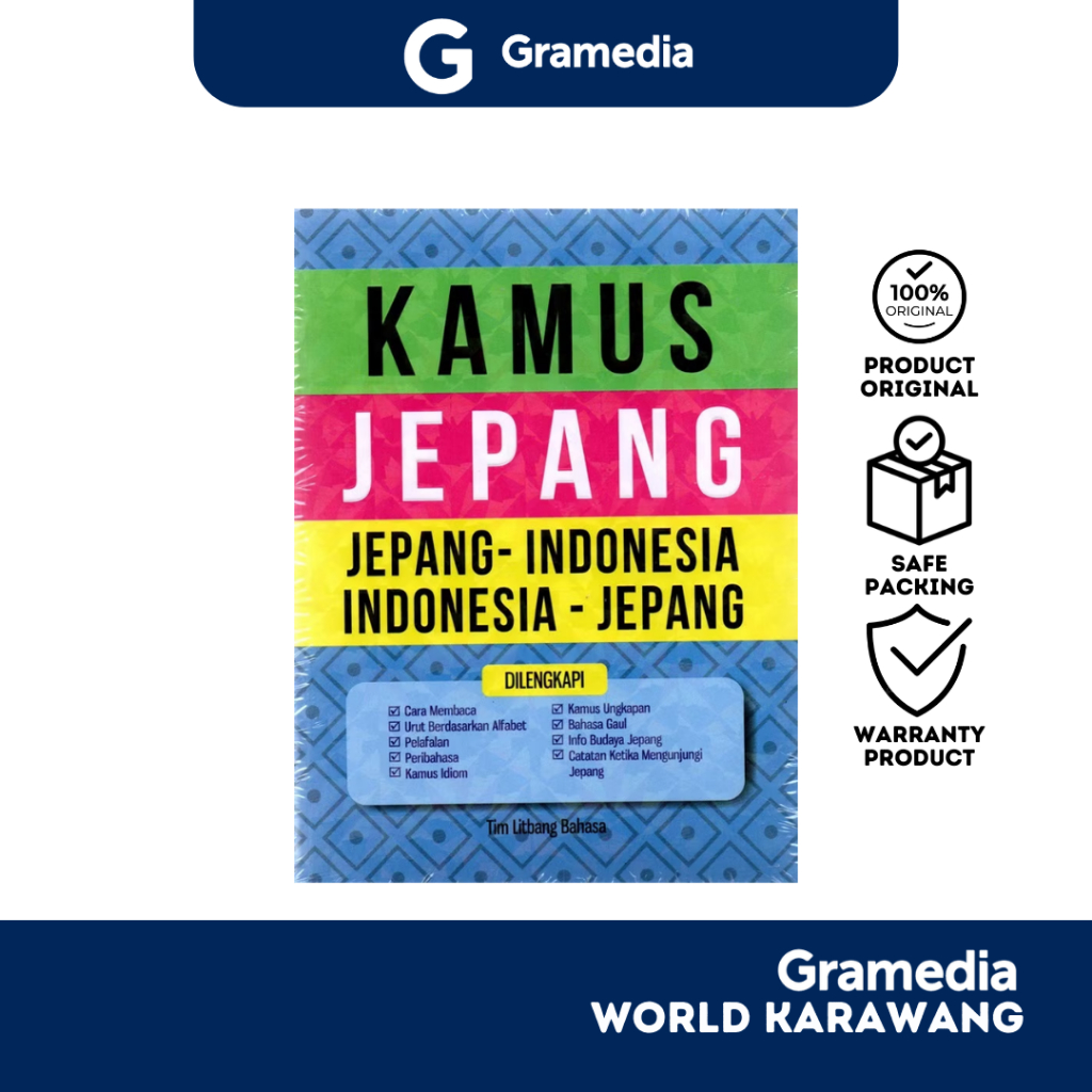 Gramedia Karawang - Buku Referensi - Kamus Jepang-Indonesia Indonesia-Jepang - Tim Litbang Bahasa