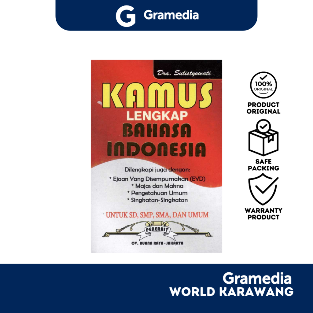 Gramedia Karawang - Buku Referensi - Kamus Lengkap Bahasa Indonesia - Sulistyowati