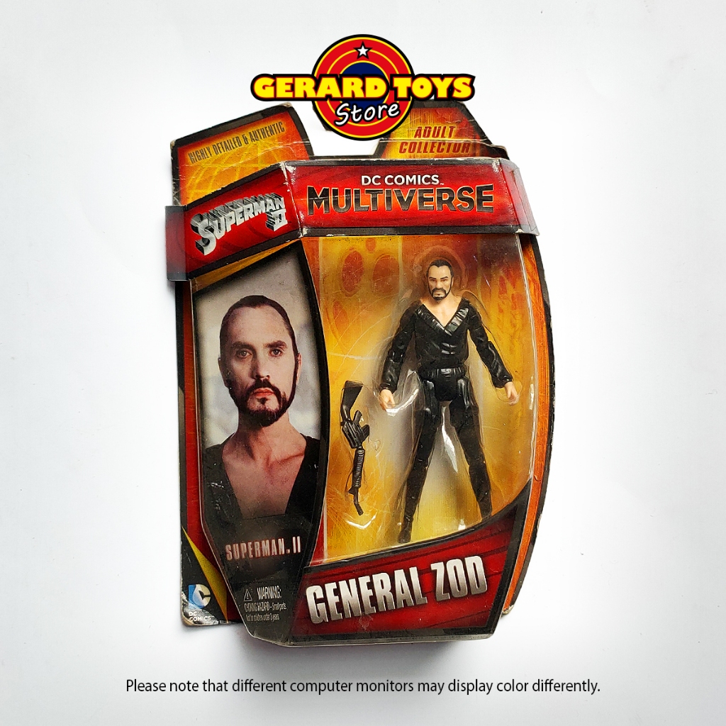 Gerard Toys General Zod Superman DC Multiverse Mattel MOC Detail Bagus Skala 3.75 Inch