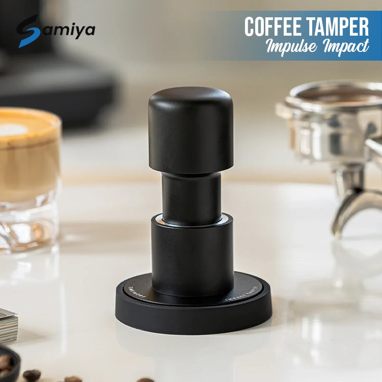 timemore impulse impact tamper ripple base 58.4mm / tamper ripple espresso / espresso coffee tamper 