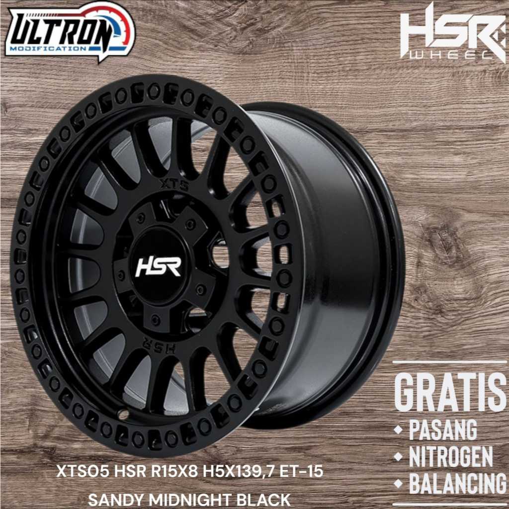Velg HSR XTS05 Ring 15 Untuk  Mobil Jeep Katana Escudo Taft Vitara R15