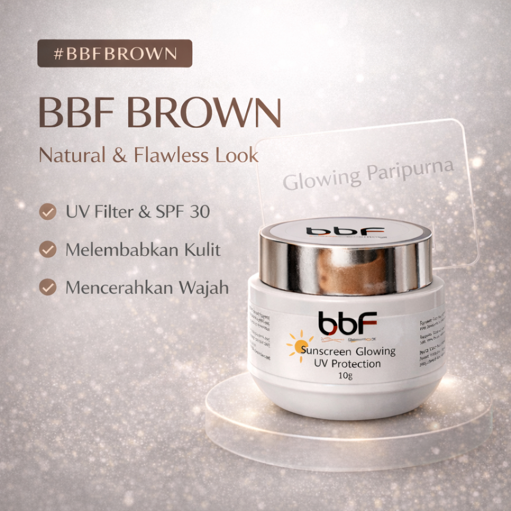 Sunscreen Cream Siang Glowing SPF 30 Mencerahkan - Anti Aging - UV Protection | Skincare BBF Beauty