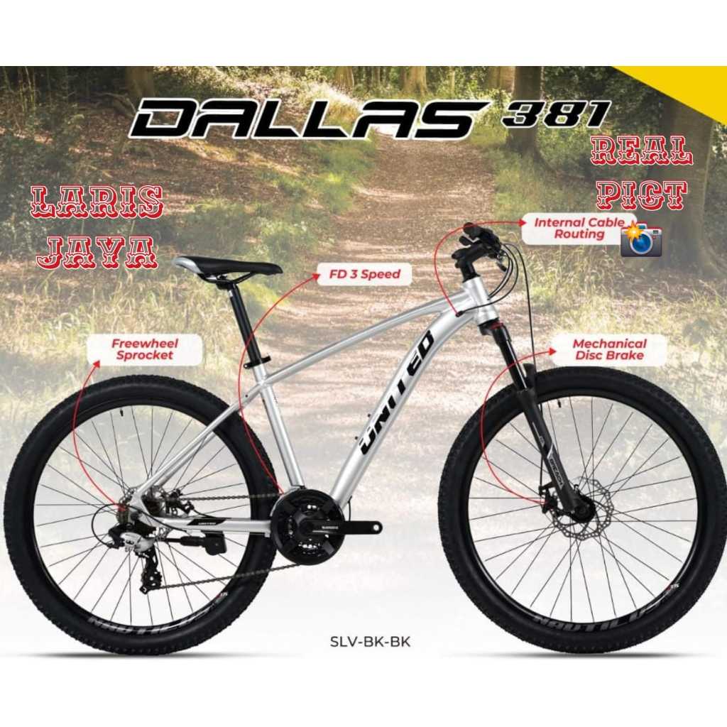Sepeda Mtb 27.5 Inch United Dallas  381 Cakram By united Terbaru