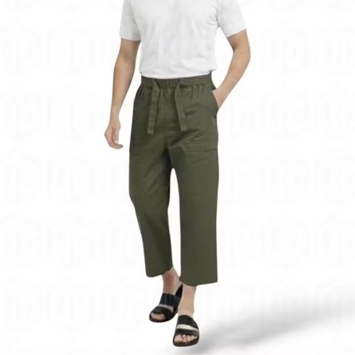 Celana Cingkrang Pria Dewasa Model Kantong Rempel Katun Sogo Pingang Karet Sabuk Penggencang Bigger 