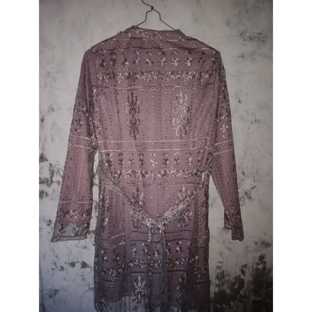 Kebaya Wisuda Preloved 1x Pakai - Tunik, Size L, ld 100 cm