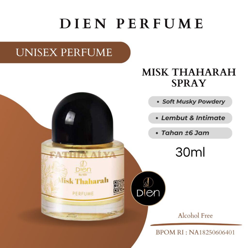 DIEN PERFUME MISK THAHARAH Spray 30ml | Parfum Unisex Non Alkohol